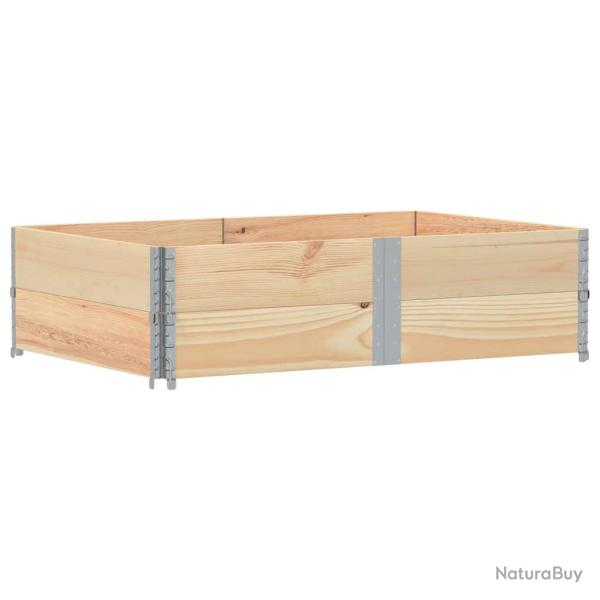 Jardini�re bac lit sur�lev� plantes fleurs terrasse jardin 150 x 100 cm bois de pin massif marron 0