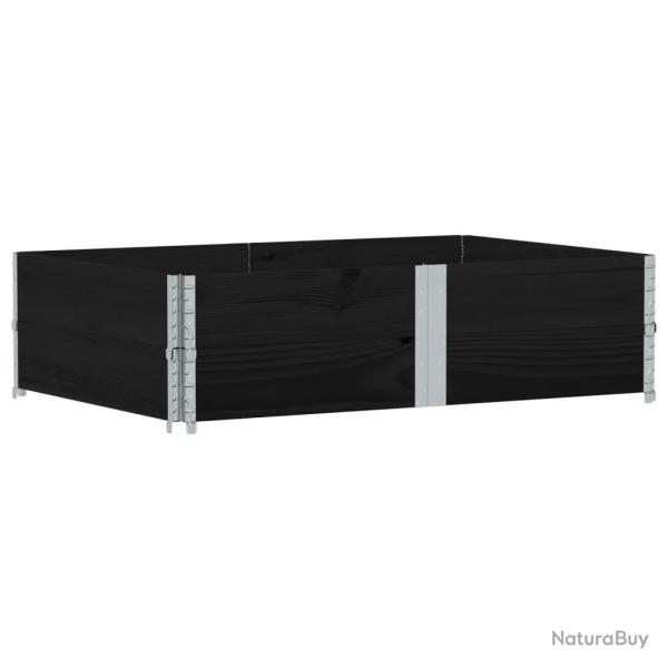 Jardini�re bac lit sur�lev� plantes fleurs terrasse jardin 150 x 100 cm bois massif de pin noir 02_