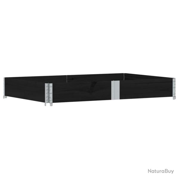 Jardini�re bac lit sur�lev� plantes fleurs terrasse jardin 150 x 100 cm bois massif de pin noir 02_