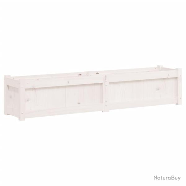 Jardini�re bac lit sur�lev� plantes fleurs terrasse jardin 150 x 31 x 31 cm bois massif de pin blan