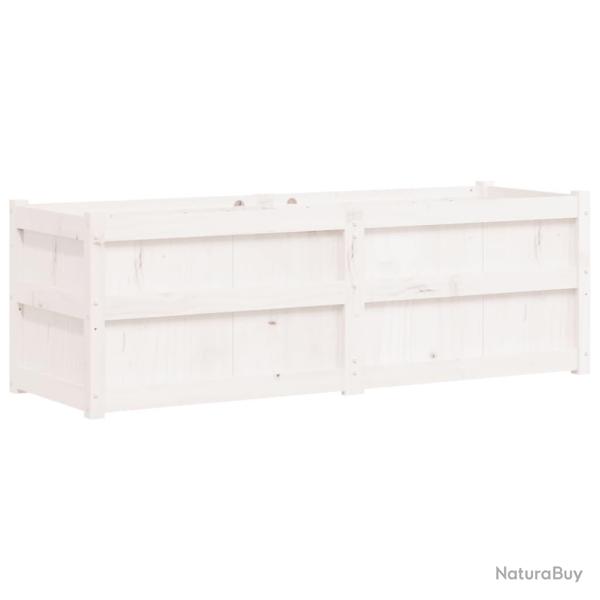 Jardini�re bac lit sur�lev� plantes fleurs terrasse jardin 150 x 50 x 50 cm bois massif de pin blan