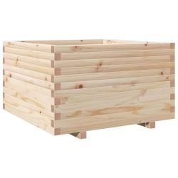 Jardini&egrave;re bac lit sur&eacute;lev&eacute; plantes fleurs terrasse jardin 80 x 80 x 49,5 cm bois de pin massif mar