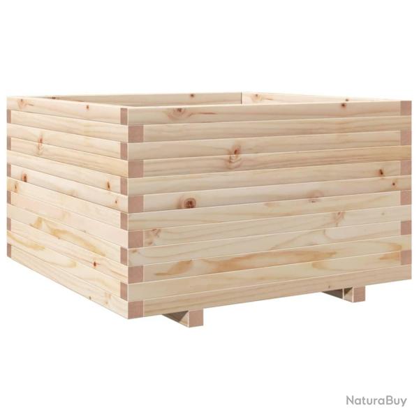 Jardini�re bac lit sur�lev� plantes fleurs terrasse jardin 80 x 80 x 49,5 cm bois de pin massif mar