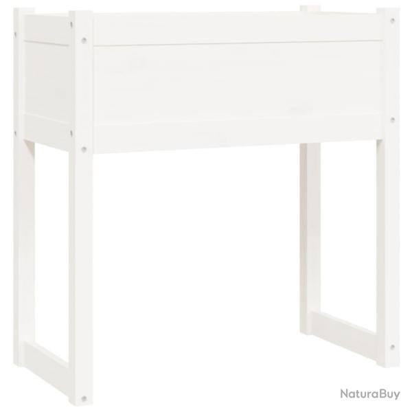 Jardini�re bac lit sur�lev� plantes fleurs terrasse jardin 78 x 40 x 81 cm bois massif de pin blanc