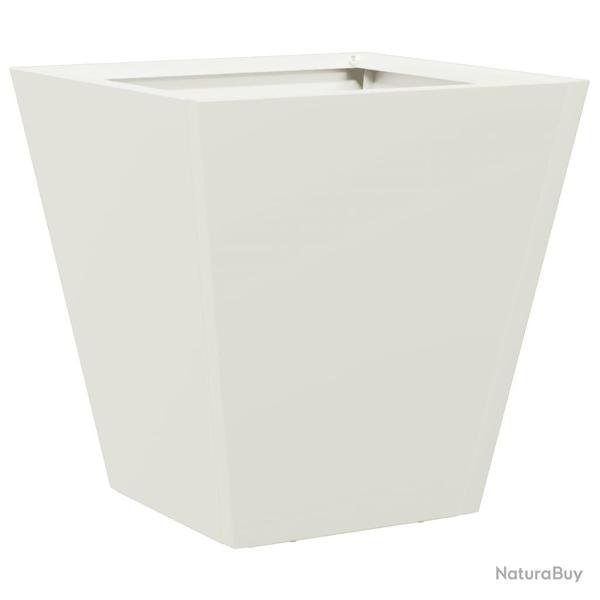 Jardini�re bac lit sur�lev� plantes fleurs terrasse jardin 30 x 30 x 30 cm acier blanc 02_0037485