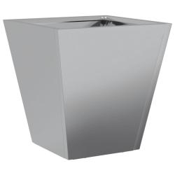 Jardini&egrave;re bac lit sur&eacute;lev&eacute; plantes fleurs terrasse jardin 30 x 30 x 30 cm acier galvanis&eacute; gris 02_