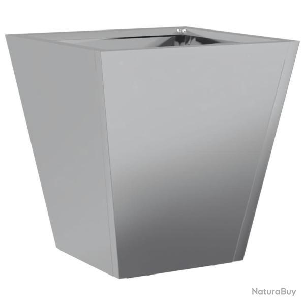 Jardini�re bac lit sur�lev� plantes fleurs terrasse jardin 30 x 30 x 30 cm acier galvanis� gris 02_