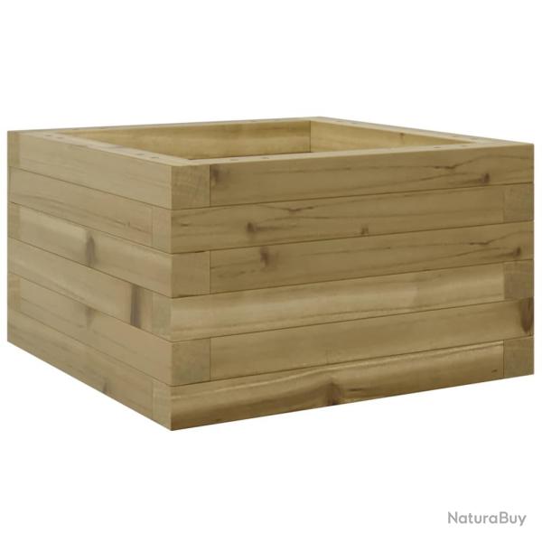 Jardini�re bac lit sur�lev� plantes fleurs terrasse jardin 40 x 40 x 23 cm bois de pin impr�gn� mar