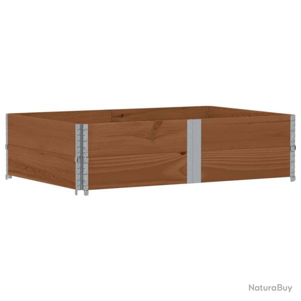Jardini�re bac lit sur�lev� plantes fleurs terrasse jardin 150 x 100 cm bois massif de pin marron 0