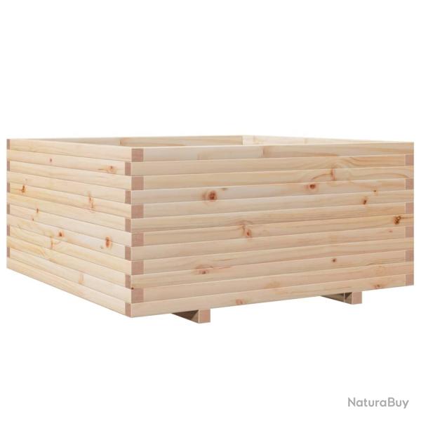 Jardini�re bac lit sur�lev� plantes fleurs terrasse jardin 100 x 100 x 49,5 cm bois de pin massif m