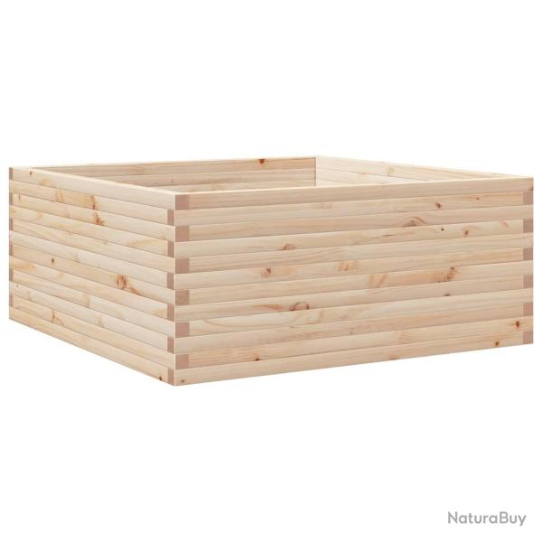 Jardini�re bac lit sur�lev� plantes fleurs terrasse jardin 110 x 110 x 46 cm bois de pin massif mar