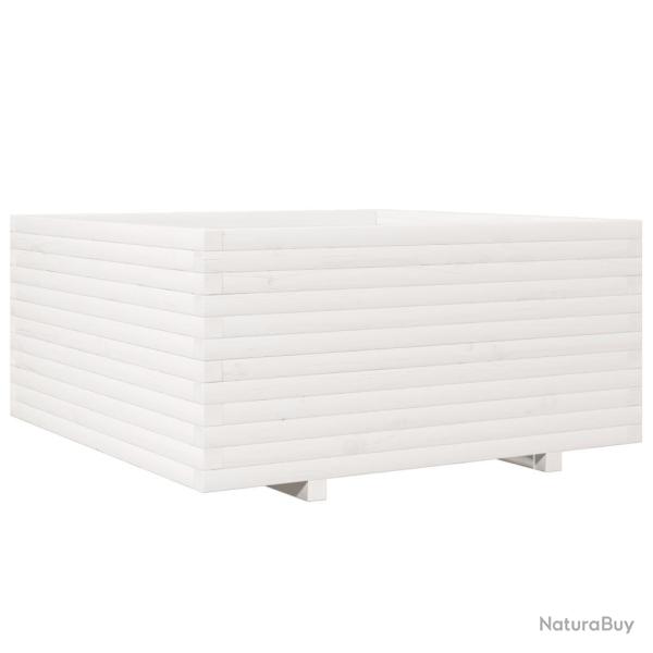 Jardini�re bac lit sur�lev� plantes fleurs terrasse jardin 100 x 100 x 49,5 cm bois de pin massif b
