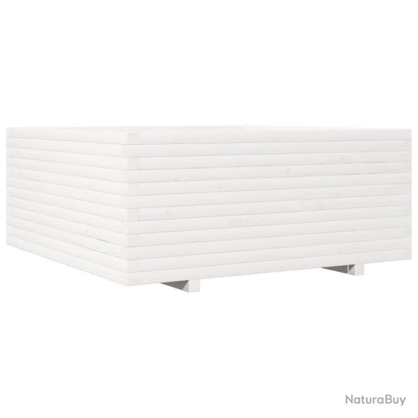 Jardini�re bac lit sur�lev� plantes fleurs terrasse jardin 110 x 110 x 49,5 cm bois de pin massif b