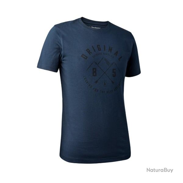 T-shirt DEERHUNTER NOLAN Bleu