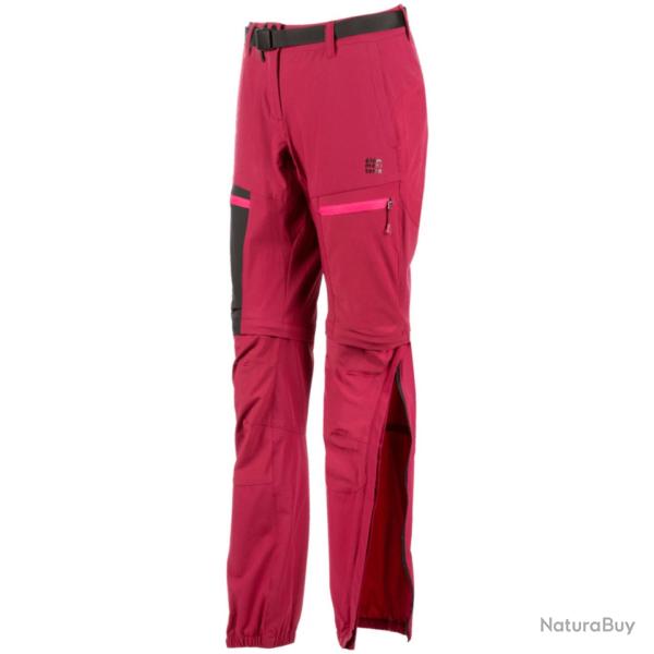 Pantalon de Randonne Convertible Femme Elementerre Kavaka Rose