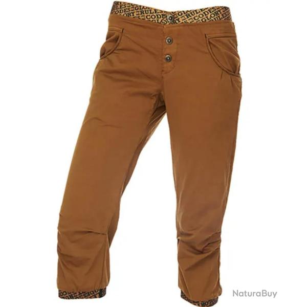 Pantacourt en Coton Nograd "Sahel 3/4" T 4 Camel