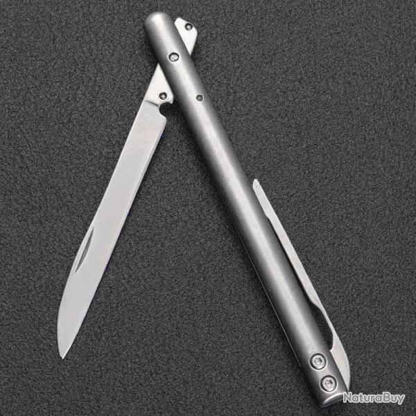 Mini Couteau de Poche Stylo EDC Tactique Acier Inoxydable G10 Camping Survie Randonn�e Aventure