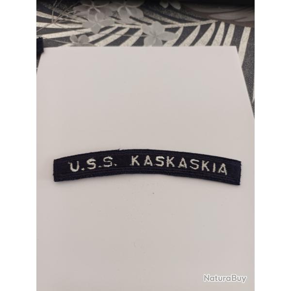 Patch arm�e us navy TAB USS KASKASKIA ORIGINAL