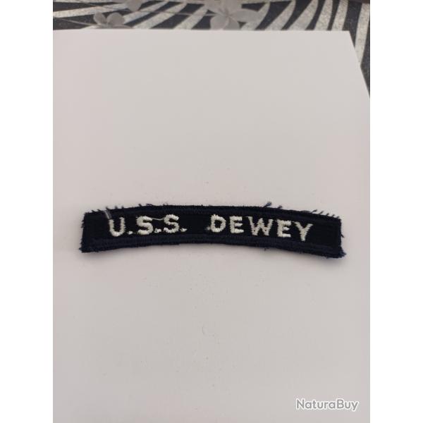 Patch arm�e us navy TAB USS DEWEY ORIGINAL