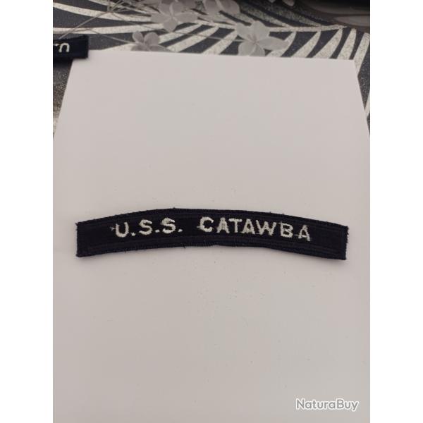 Patch arme us navy TAB USS CATAWBA ORIGINAL