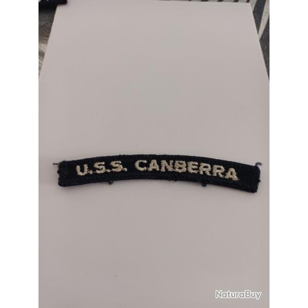 Patch arm�e us navy TAB USS CANBERRA ORIGINAL