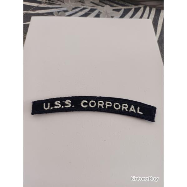 Patch arm�e us navy TAB USS CORPORAL ORIGINAL