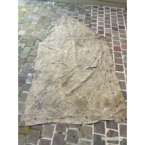 Demi toile de tente Amricain US WW1/WW2 Rgiment 45 bataillon / 45 batterie  identifier US Army 21