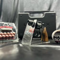 Pack d&eacute;fense REVOLVER ROHM RG 59 + Munitions- CALIBRE 9 MM RK - BLACK