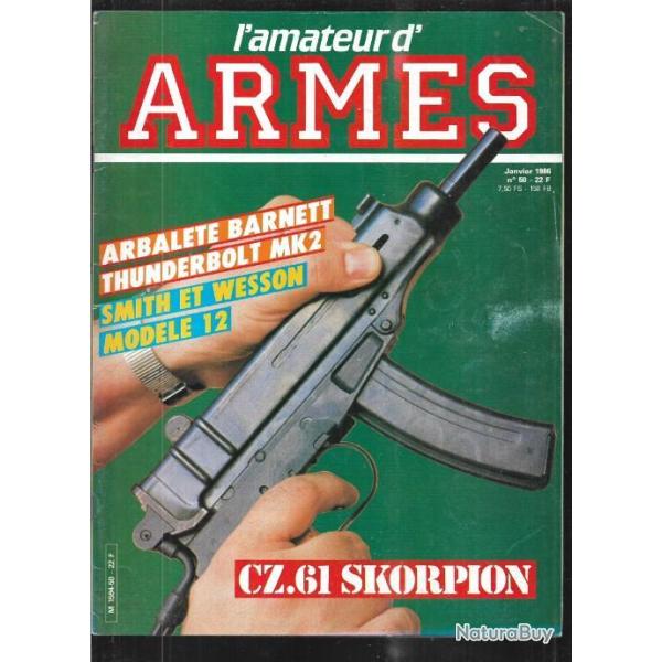 l'amateur d'armes 50 cz 61 skorpion, arbal�te barnett thunderbolt mk2, smith et wesson mod.12