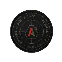 Patch SIGNATURE SINCE 1970 brod&eacute; vert olive/rouge