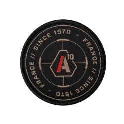 Patch SIGNATURE SINCE 1970 brod&eacute; tan/rouge