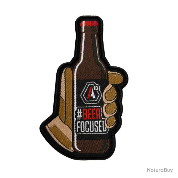 Patch SIGNATURE BEER FOCUSED brod blanc/rouge/brun