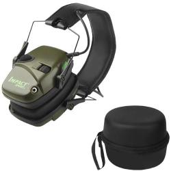 Casque Antibruit &Eacute;lectronique 22 dB Amplification Sonore Protection Auditive Pliable Tir et Chasse V