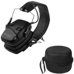 Casque Antibruit &Eacute;lectronique 22 dB Amplification Sonore Protection Auditive Pliable Tir et Chasse N