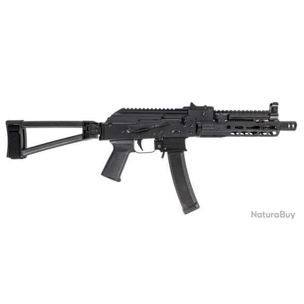 Carabine PSA AK-V 9mm Triangle Folding Pistol with ALG Trigger, and PSA-SLR SOLO 7.5" Rail