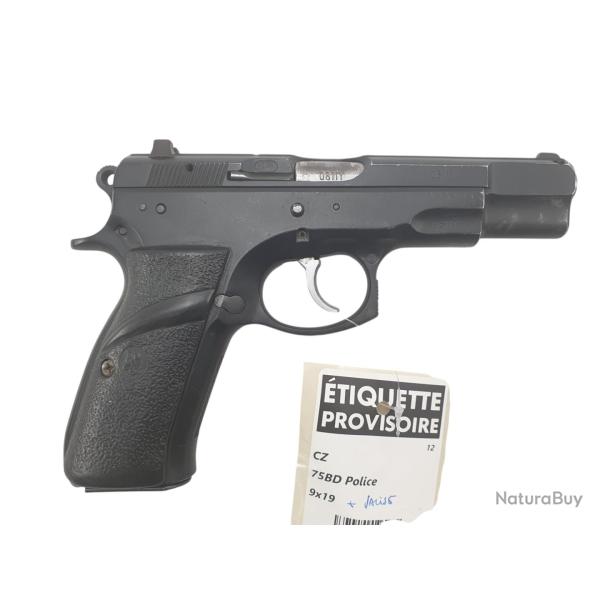 OCCASION BRADERIE - PISTOLET CZ 75 BD POLICE CAL.9x19