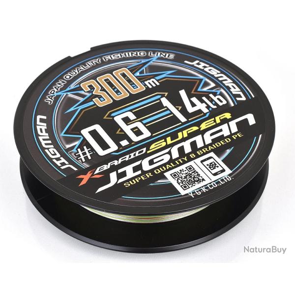 Tresse XBRAID Super Jigman X013 X8 300m 3.0-50lb