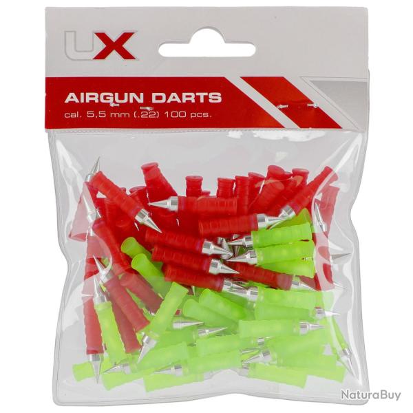FLECHETTES UX 5.5mm x100 POUR CARABINE AIR COMPRIME