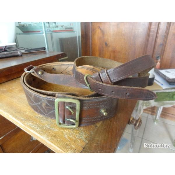 CEINTURON OFFICIER et BRELAGE, WW1, 130 CM