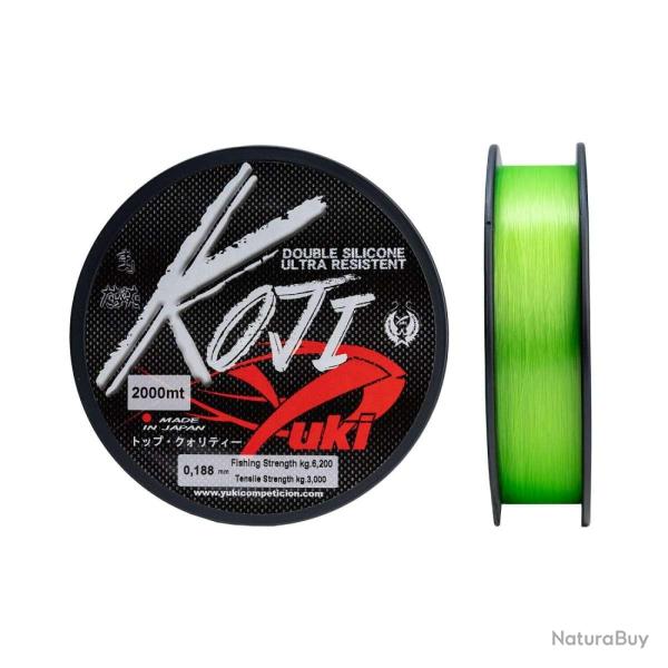 Nylon Yuki Competition Koji 1000m 1000m 0,229mm 8,9kg Vert Fluo