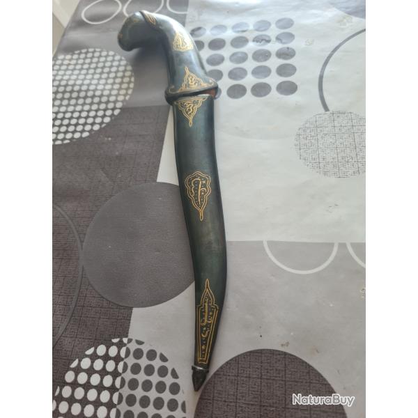 DAGUE METAL NOIR - D�CORS OR