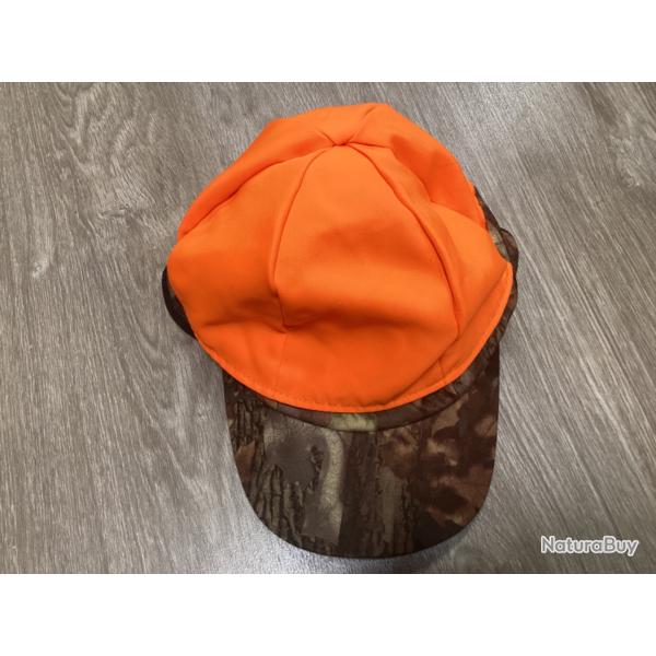 Casquette tracker r�versible camo et orange