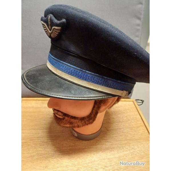 Belle ancienne casquette militaire de Gendarmerie de l'Air - gendarme adjoint - taille 57