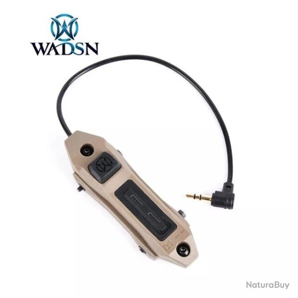 Interrupteur � ruban tactique � double fonction (prise 3,5 mm) WADSN - TAN (WD07003-DE)