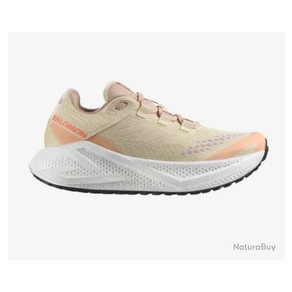 Chaussure de Trail / Running Femme Salomon "AERO GLIDE 3 GRVL W" 36 2/3 Beige