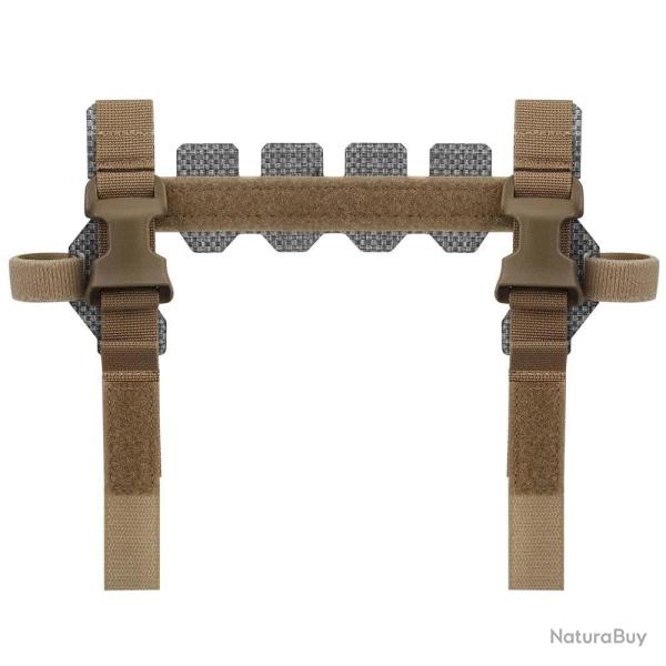 Adaptateur porte-plaque tactique AVS MBAV molle - Marron