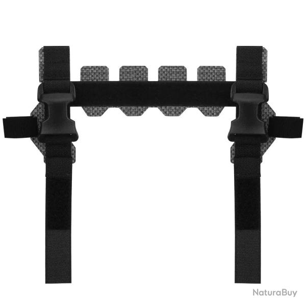 Adaptateur porte-plaque tactique AVS MBAV molle - Noir