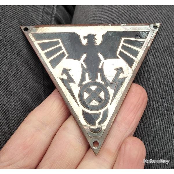 Embl�me de radiateur pour automobile plaque ADLER