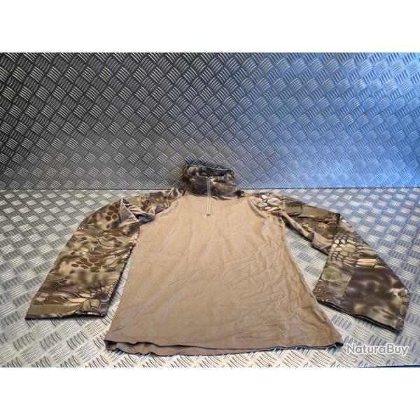chemise t-shirt manches longues dmoniak camo kryptek highlander Taille 34 neuf