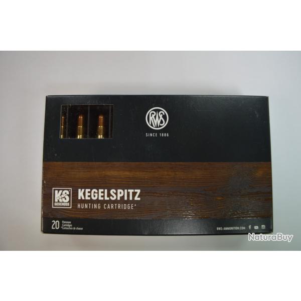 1 BOITE DE 20 MUNITIONS RWS CALIBRE 6.5X68 EN KS 8.2 G/127 GR NEUVE